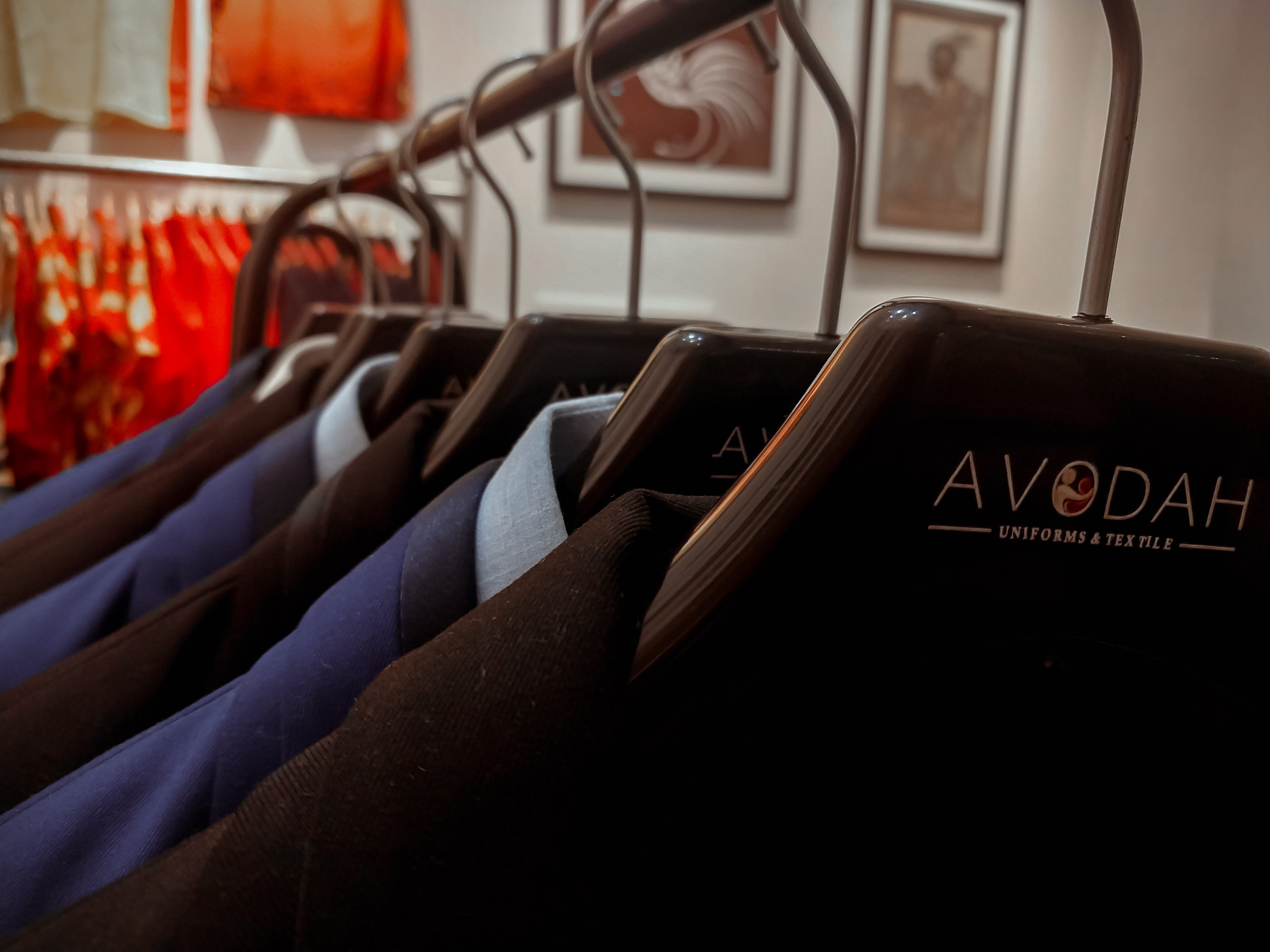 Avodah PNG Uniforms on Hangers