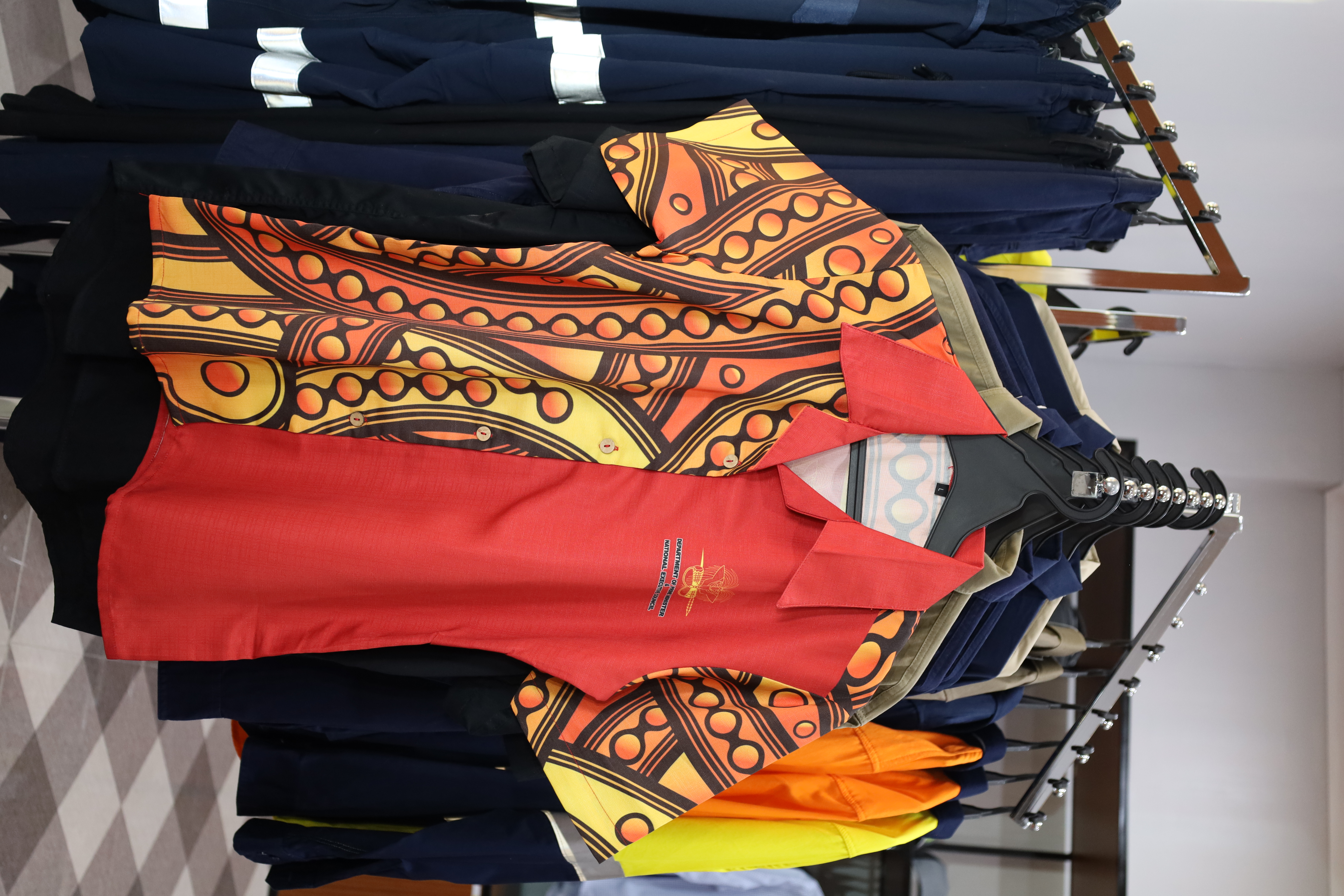 Corporate uniform tailoring — flagship office Napanapa
